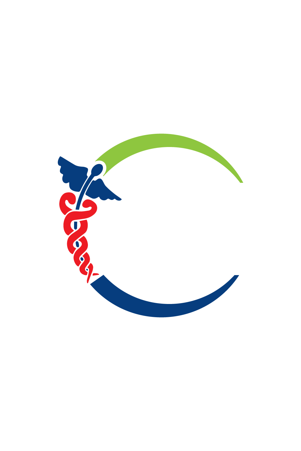Medical Health Logo Vector pinterest preview image.