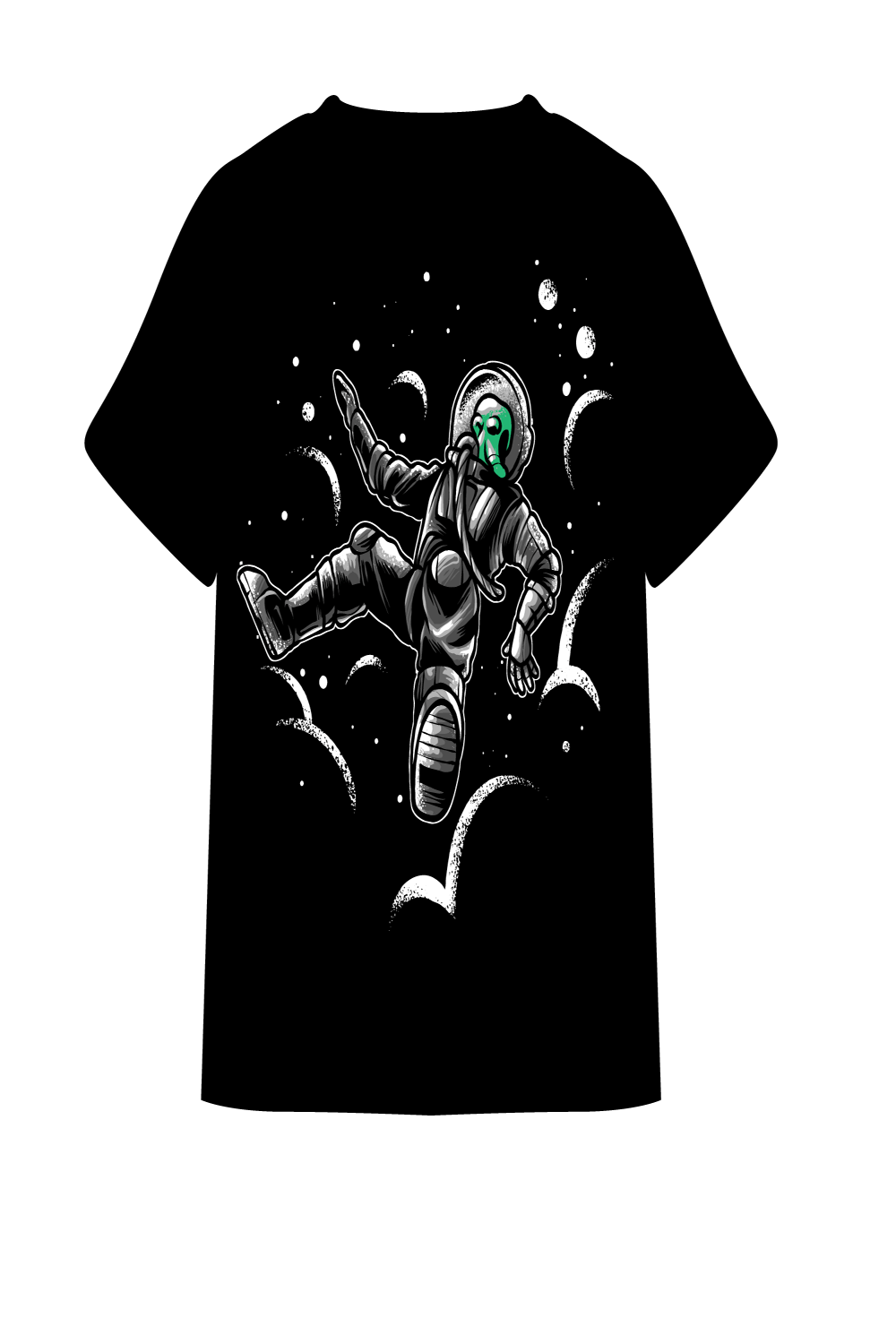alien astronaut t-shirt pinterest preview image.