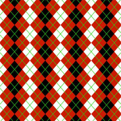 Red Argyle Pattern Design for fabrics, textiles and backgrounds cover image.