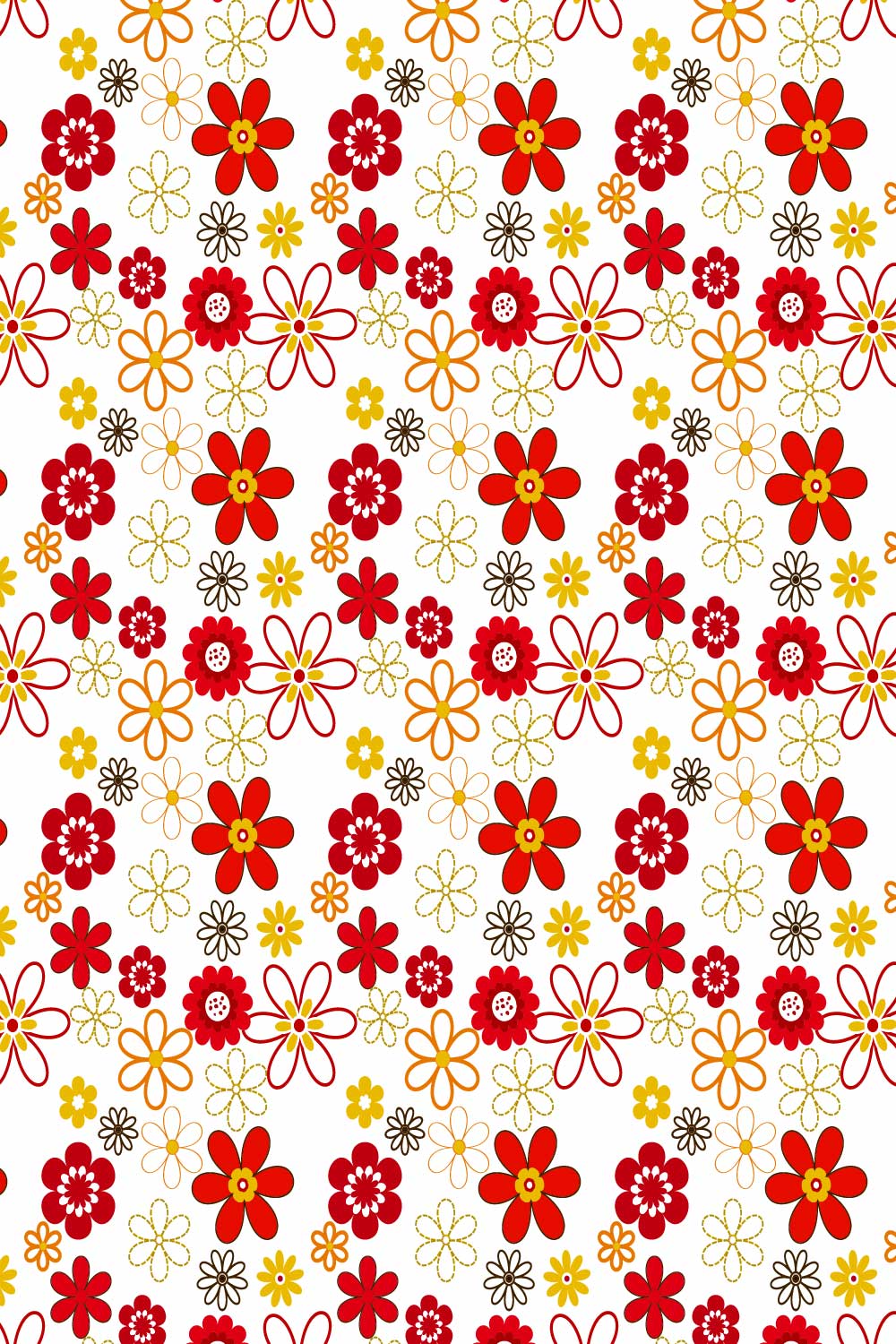 Elegant Seamless and Transparent Floral Pattern pinterest preview image.