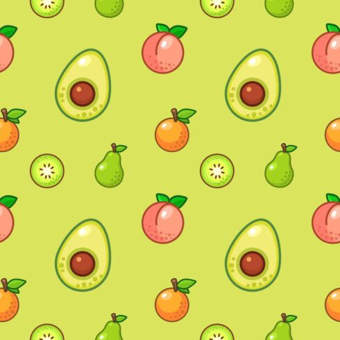 Starring Avocado Seamless Pattern cover image.