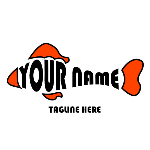 Orange Fish-Logo Template cover image.
