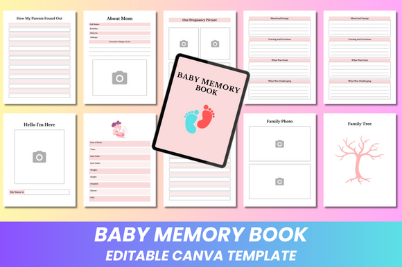 baby memory book canva kdp interior 2 101