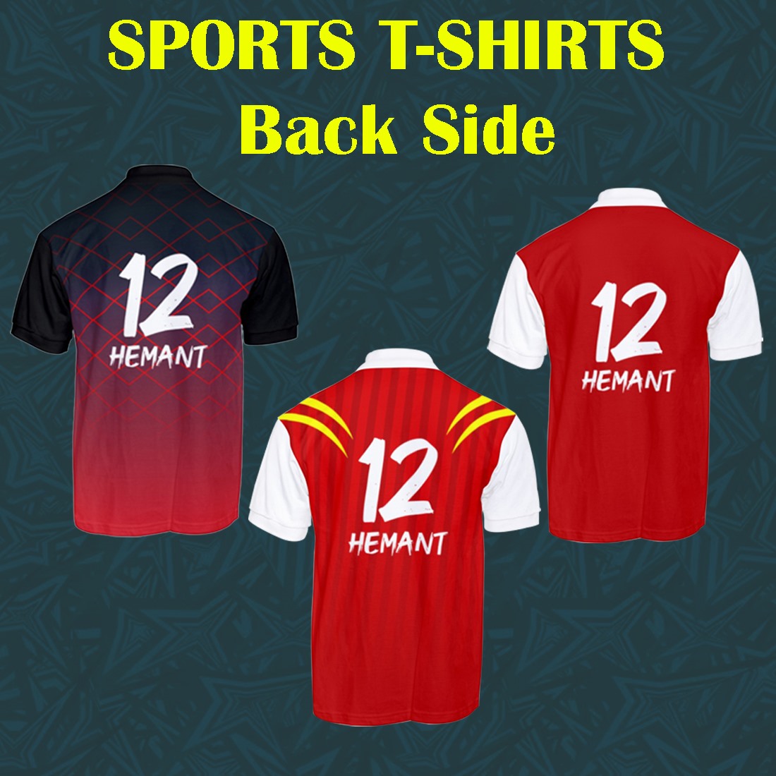SPORTS T- SHIRTS DESIGN CDR / ZIP FILE preview image.
