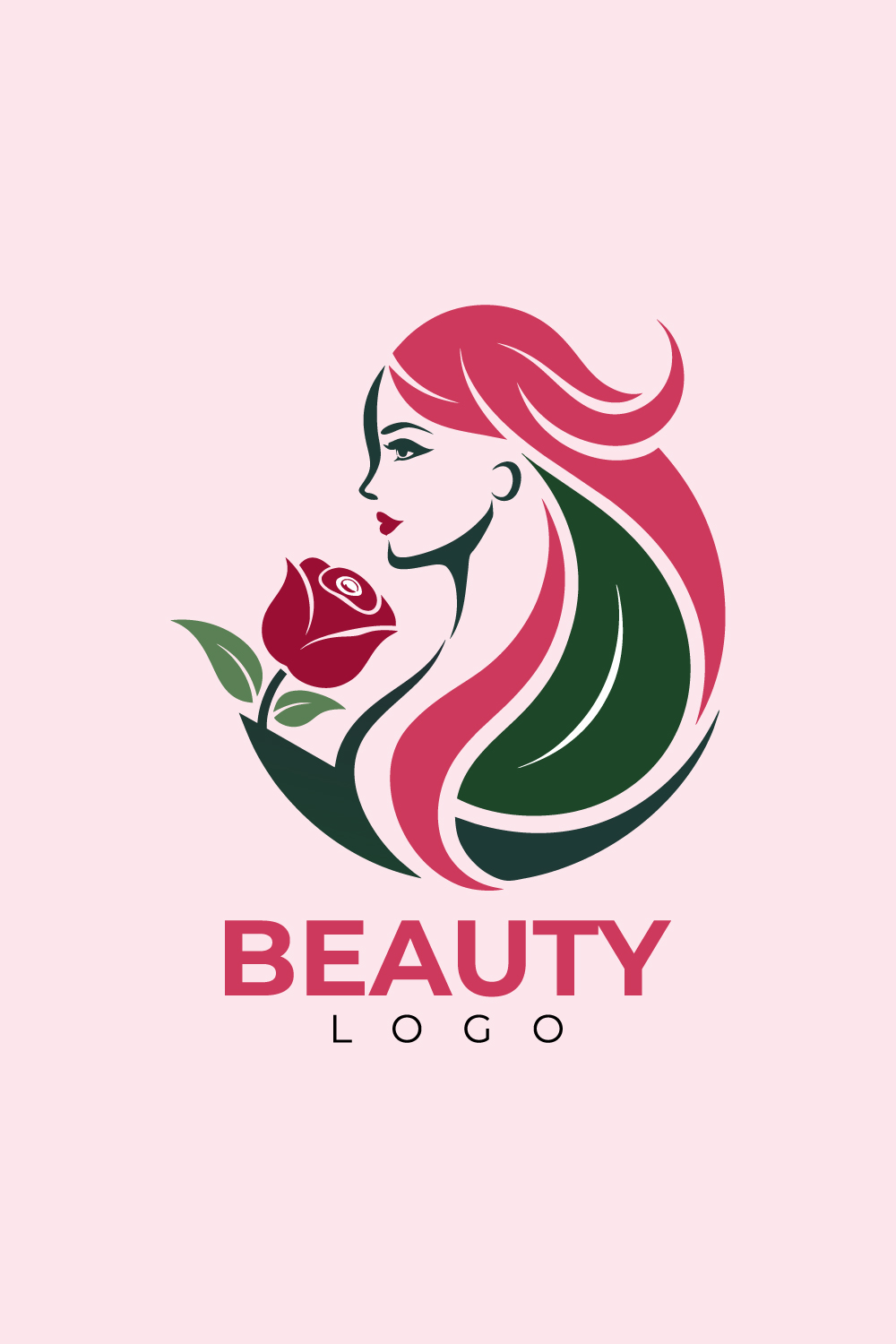 Elegant Beauty Logo pinterest preview image.
