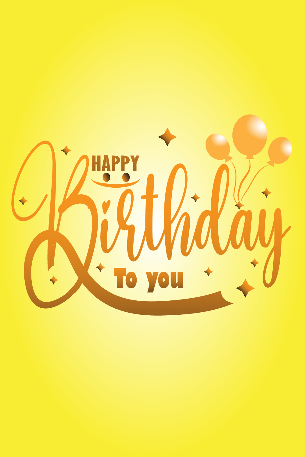 Happy Birth Day vector design for your business pinterest preview image.