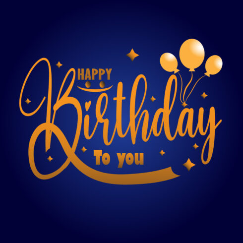 Happy Birth Day vector design for your business cover image.