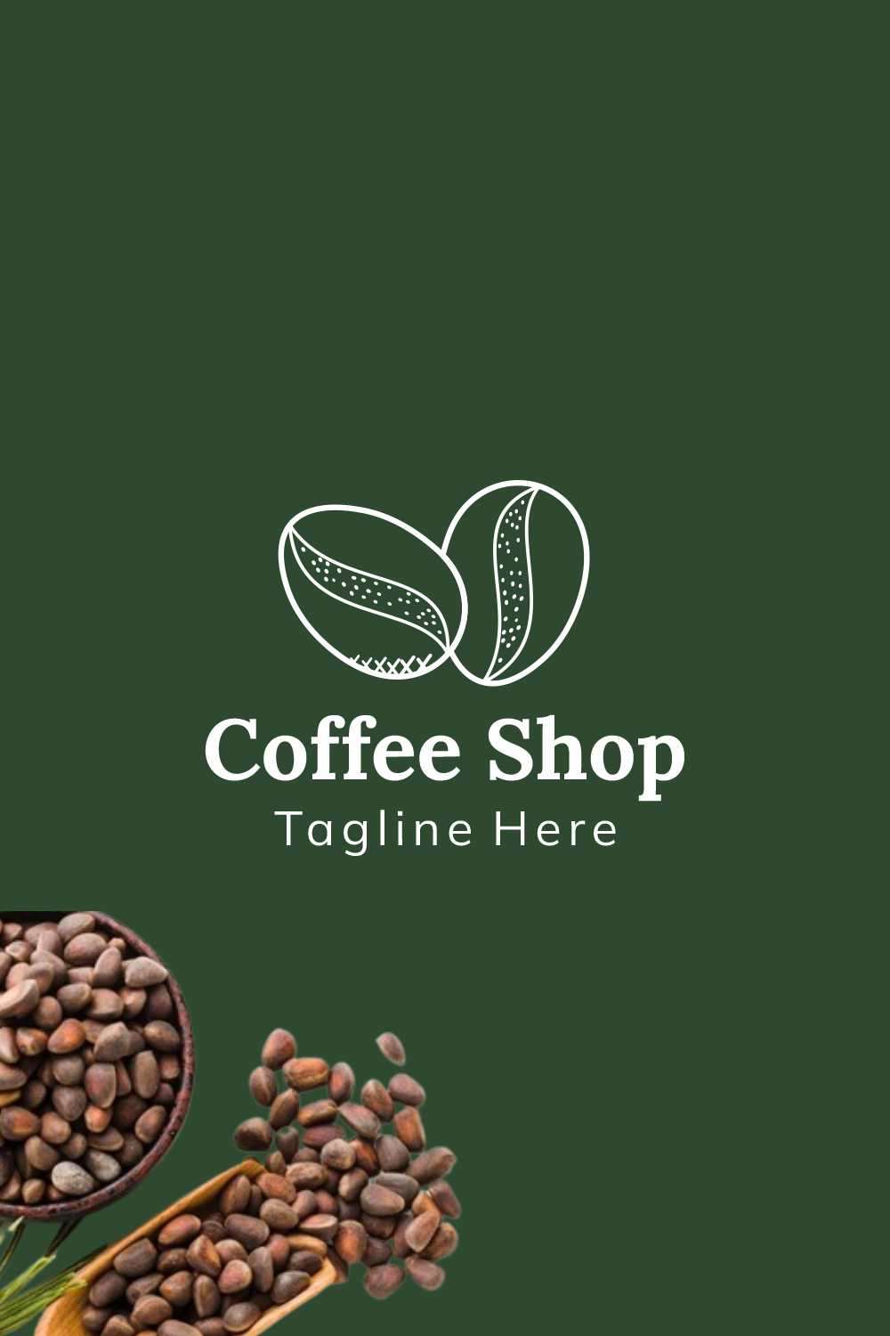 Coffee Logo Design Template pinterest preview image.
