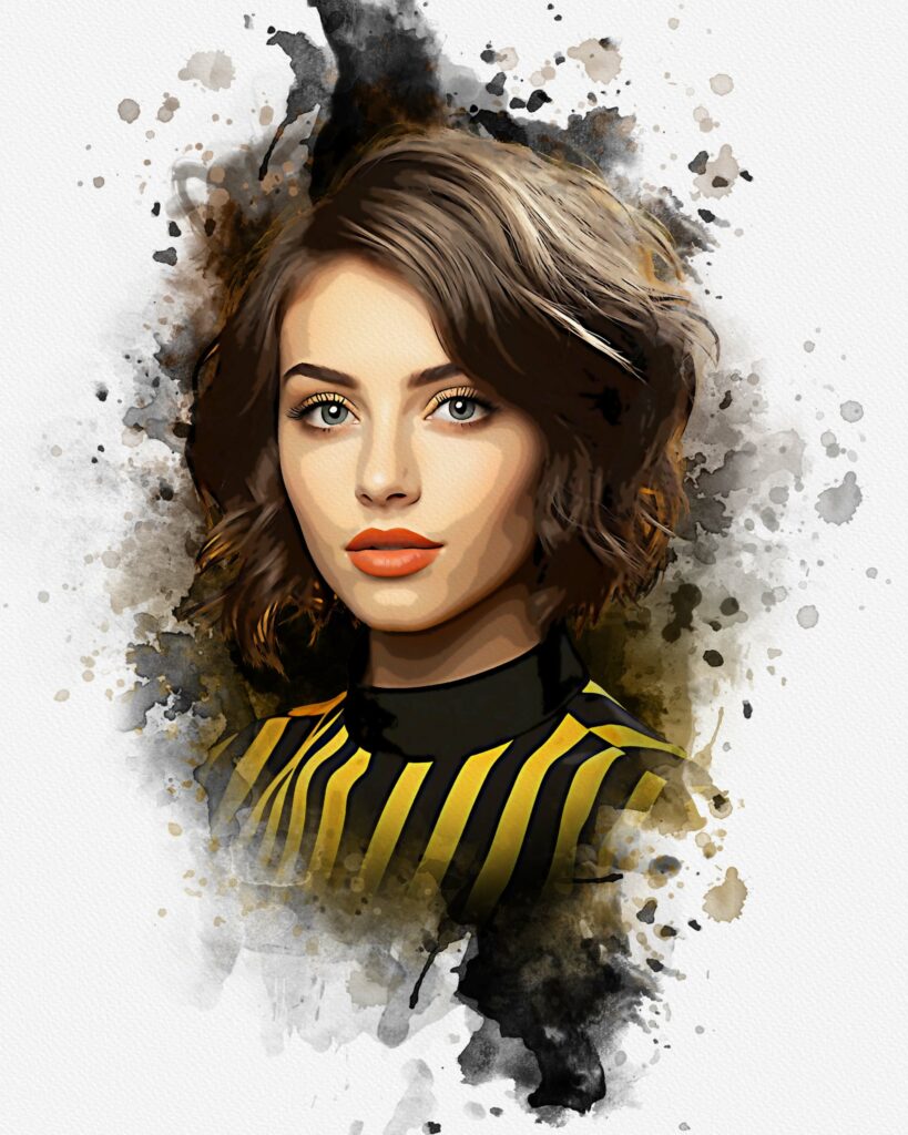 Watercolor Serene Splashes Photo Masterbundles