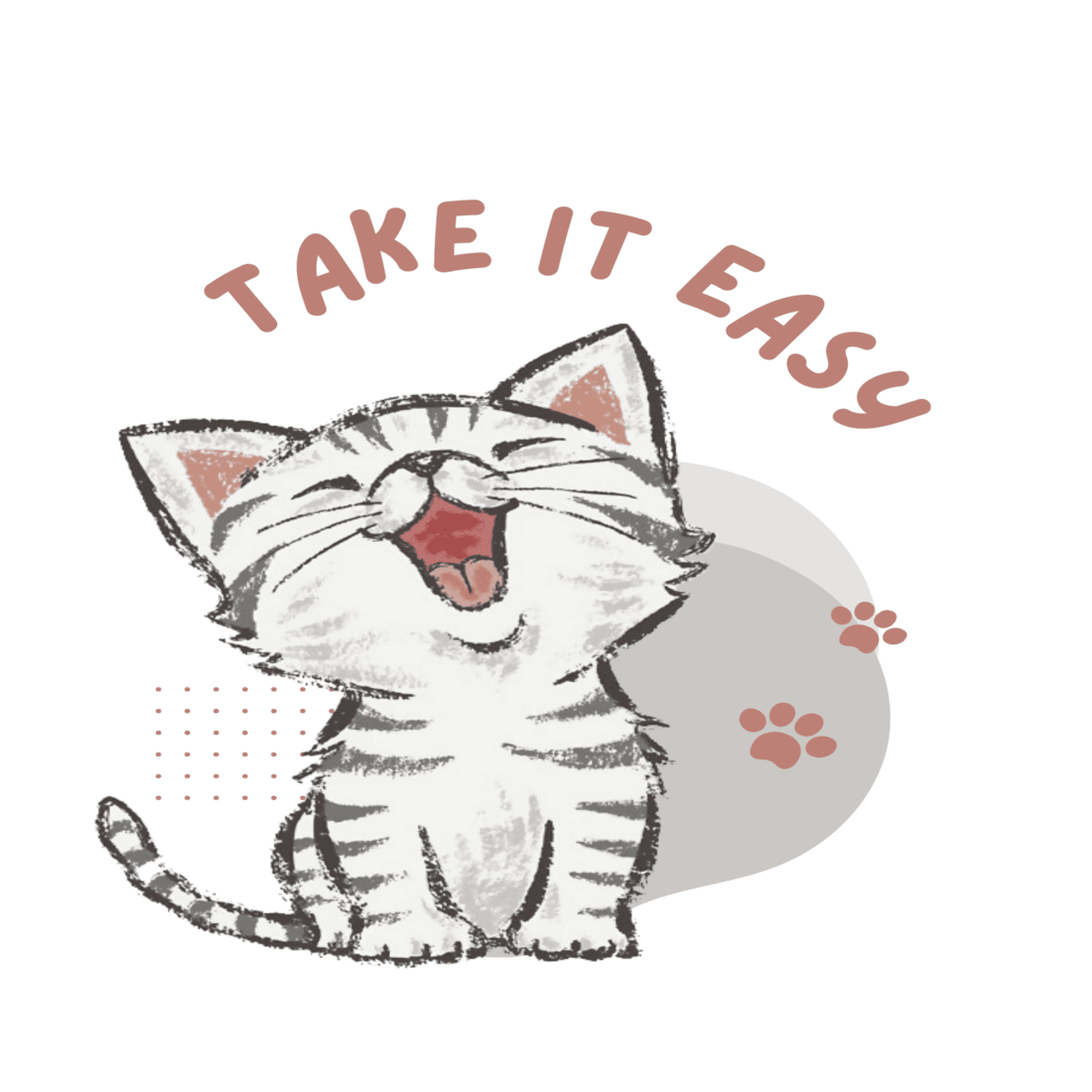 Cat T-shirt design cover image.