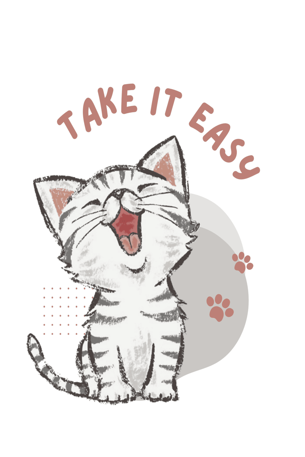 Cat T-shirt design pinterest preview image.