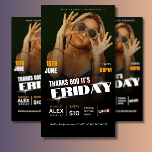 TGIF POSTER TEMPLATE cover image.