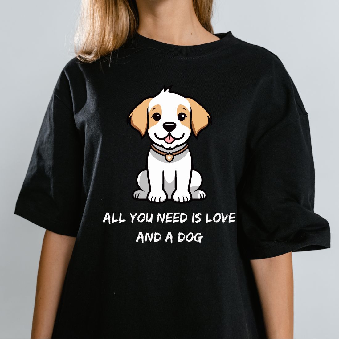 Adorable design “All You Need is Love and a Dog” preview image.