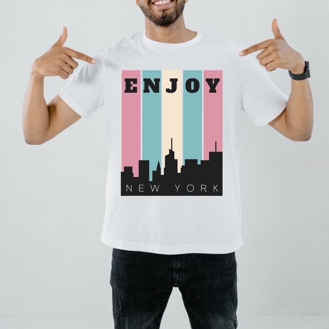 Elegant design "Enjoy New York" preview image.