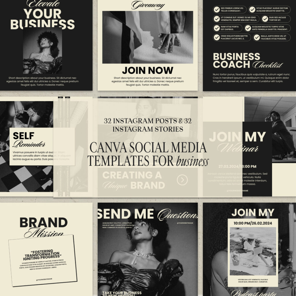 Canva Instagram Templates For Business Coaches And Course Creators ...