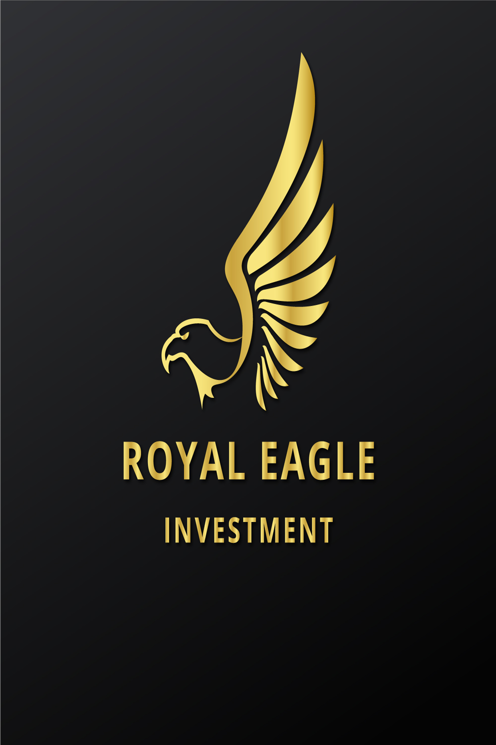 Dark Blue Modern Royal Eagle Logofor company or brand pinterest preview image.