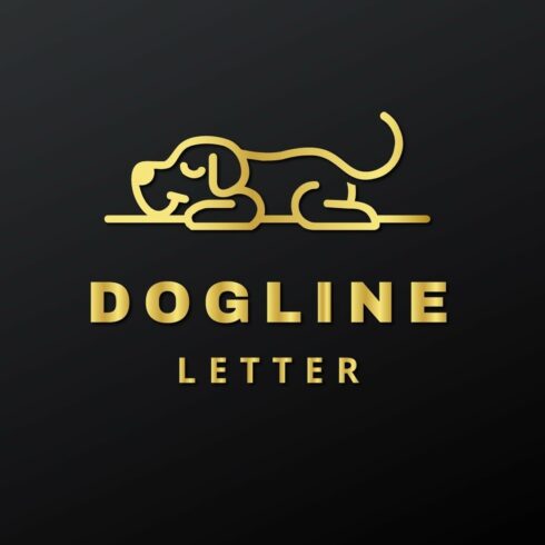 Dog logo creative color art design animal logo business cover image.
