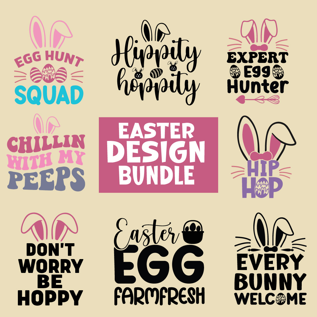Happy Easter Svg,Png,Bunny Svg,Retro Easter Svg,Easter Quotes,Spring Svg,Easter Shirt Svg,Easter Gift Svg,Funny Easter Svg,Bunny Day, Egg for Kids,Cut Files, preview image.