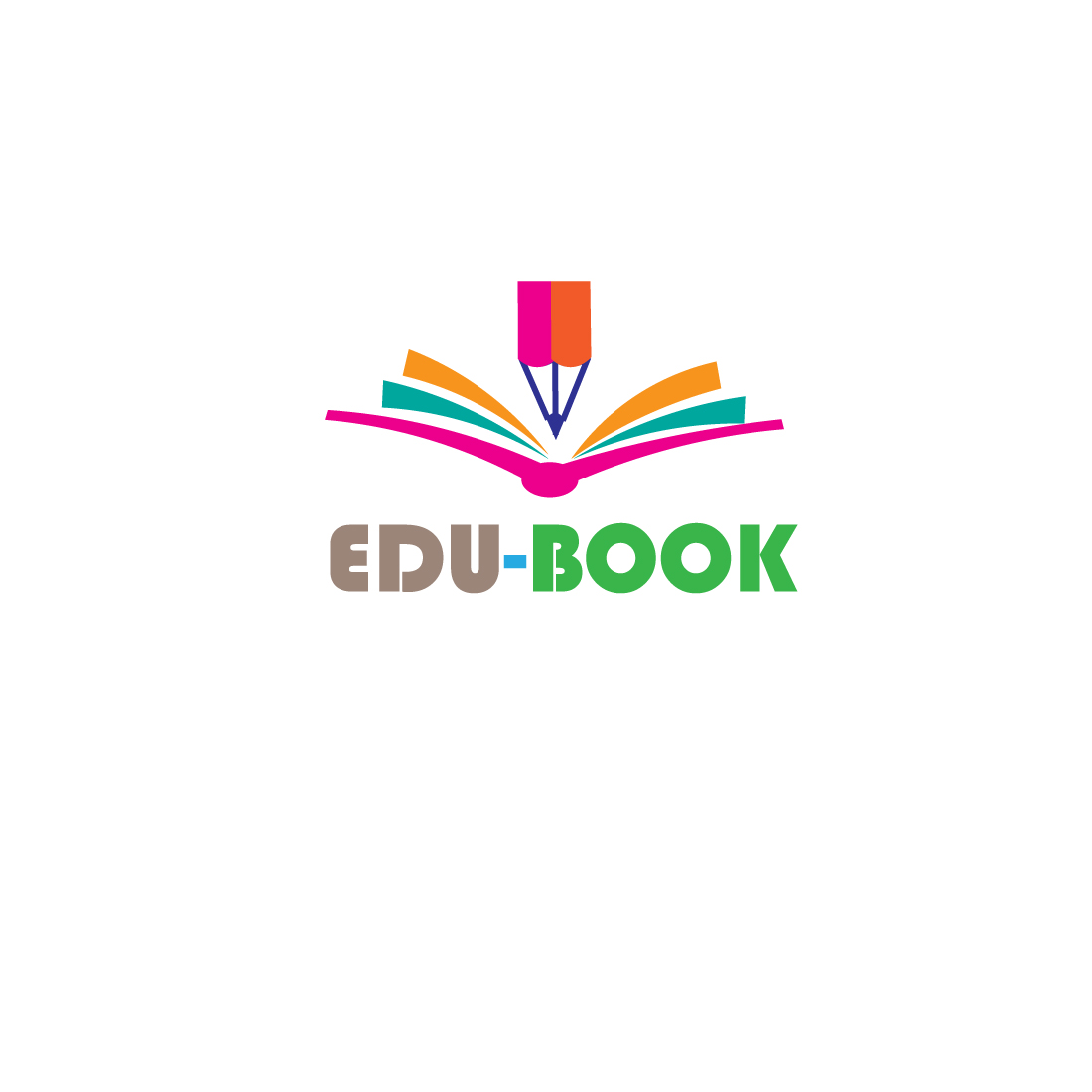 education minimalist logo or flat book logo 211