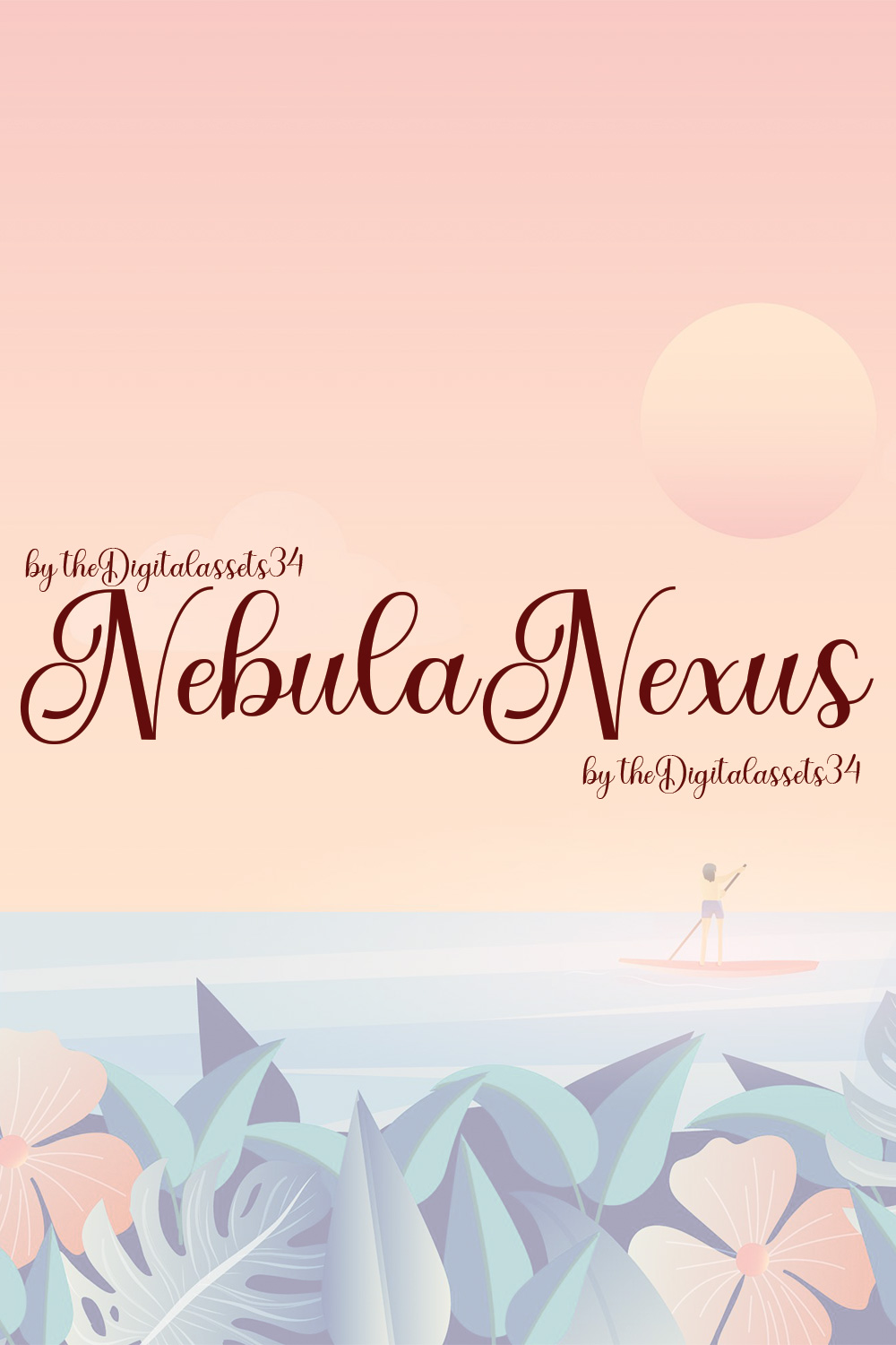 Nebula Nexus Font for Designing | OTF pinterest preview image.