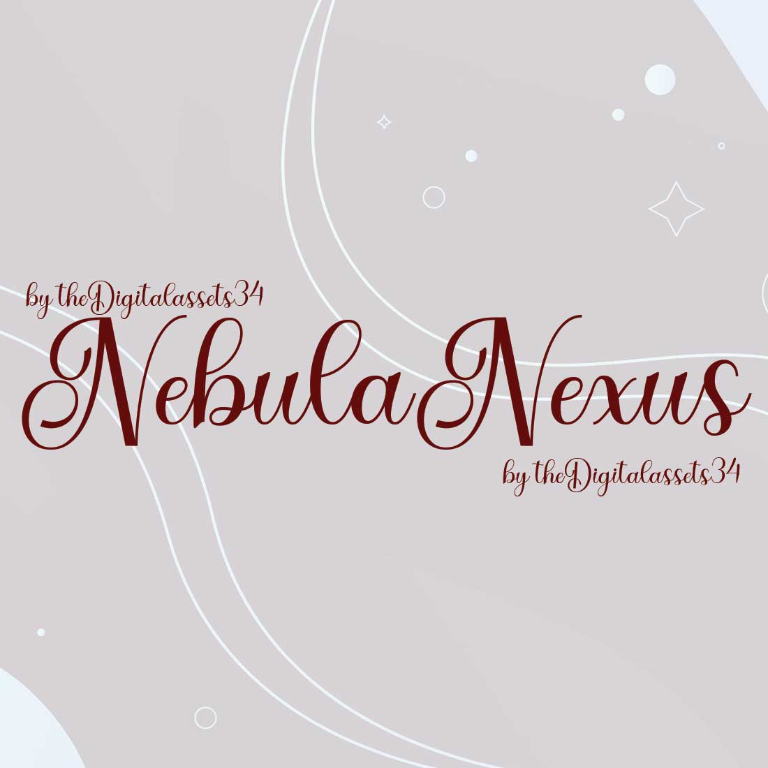 Nebula Nexus Font for Designing | OTF preview image.