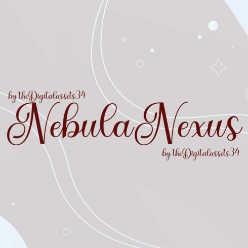 Nebula Nexus Font for Designing | OTF cover image.