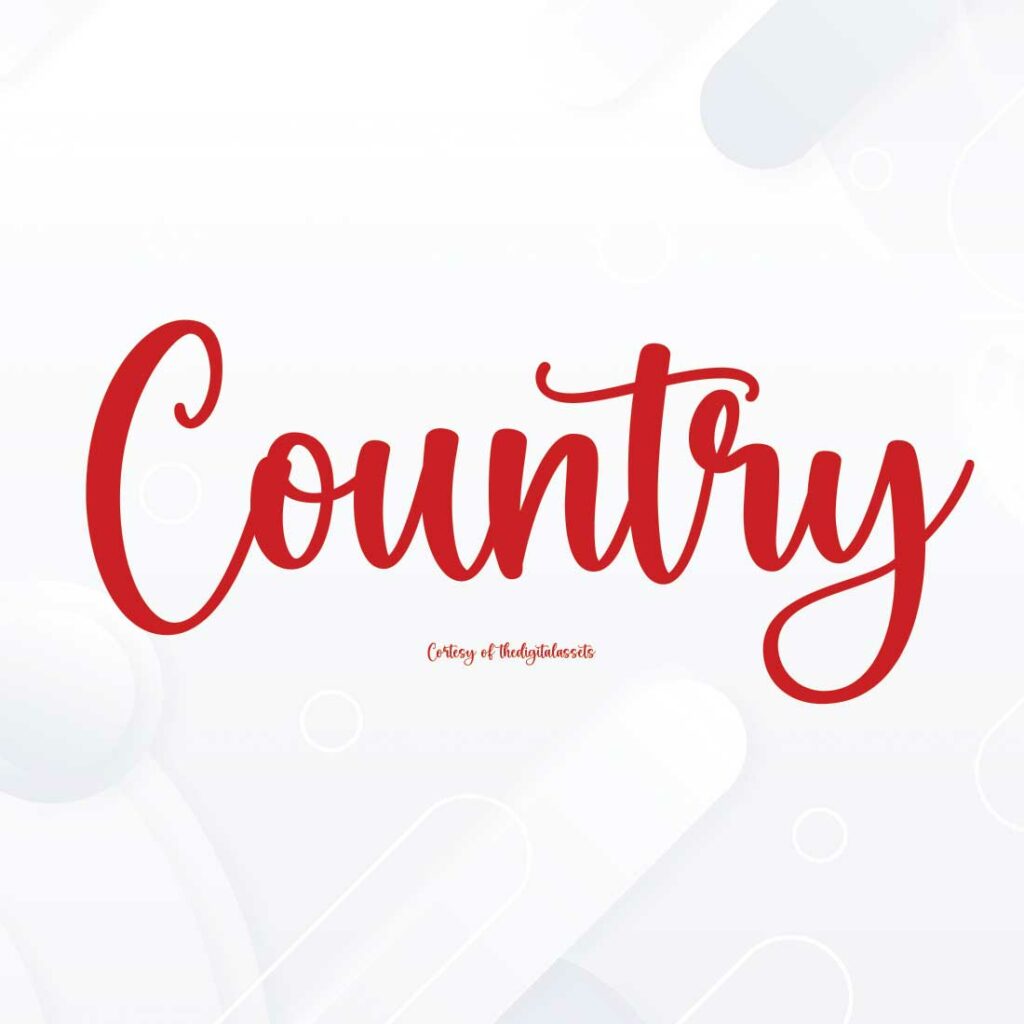 Country Font for Designing | OTF - MasterBundles