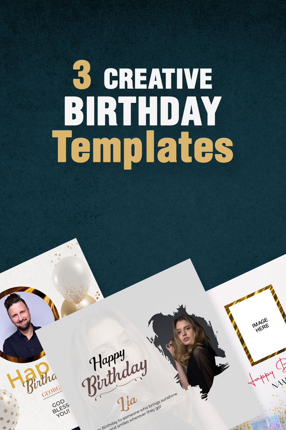Creative Birthday Post pinterest preview image.