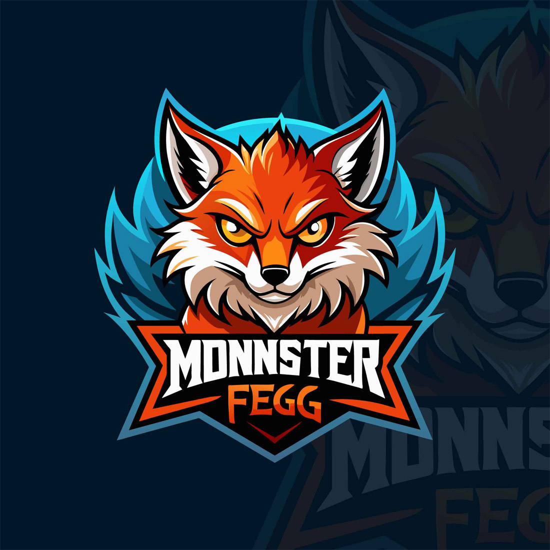 fox gaming mascot logo 342