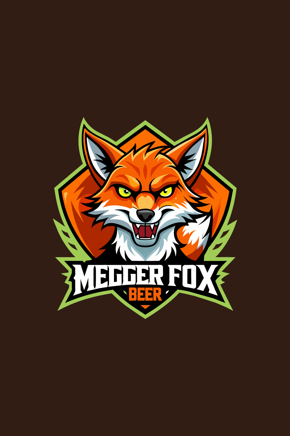 Fox Gaming Mascot Logo pinterest preview image.
