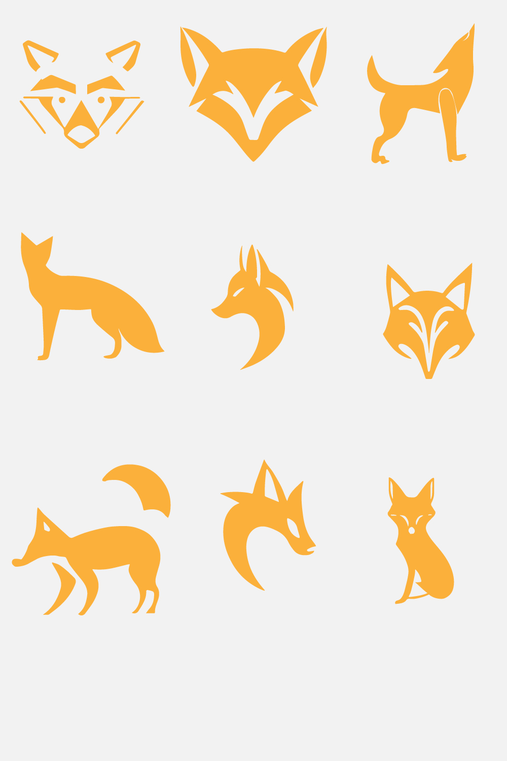 fox logo pinterest preview image.
