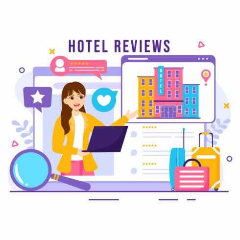 12 Hotel Reviews Illustration cover image.