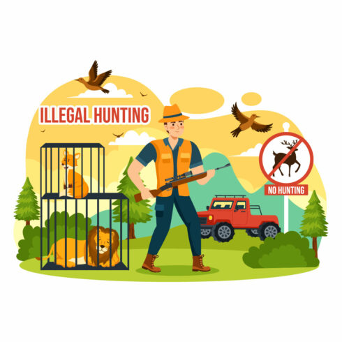 8 Illegal Hunting Illustration cover image.