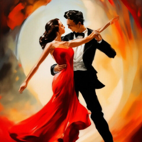 Dali-style oil painting "Tango" cover image.