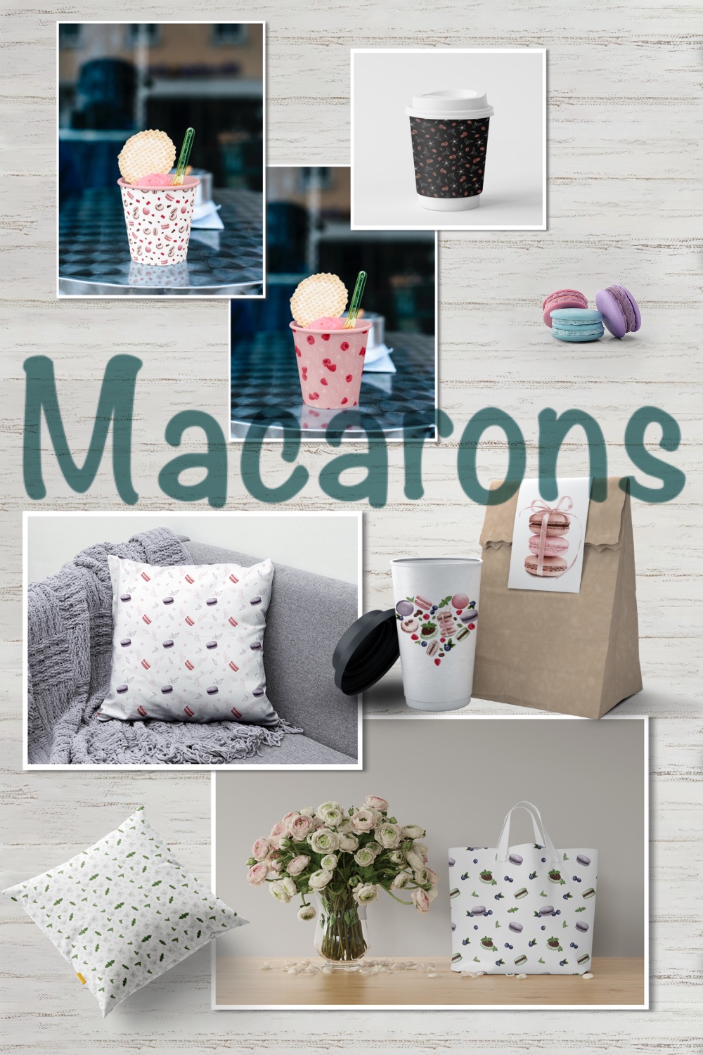Macarons pinterest preview image.