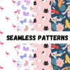 Seamless Patterns: Elevate Your Designs with Endless Possibilities pinterest preview image.