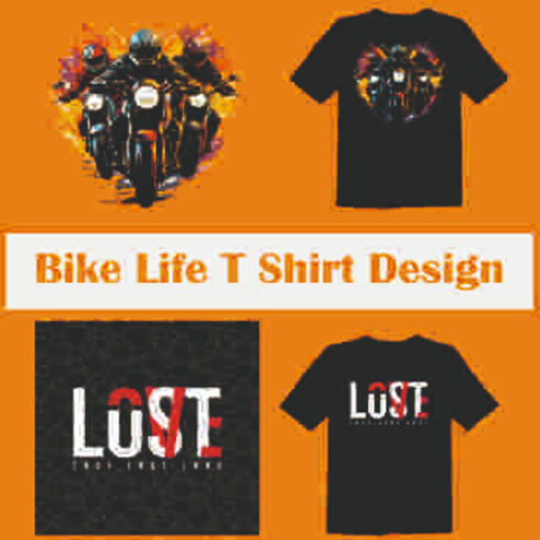 bike life t-shirt design cover image.