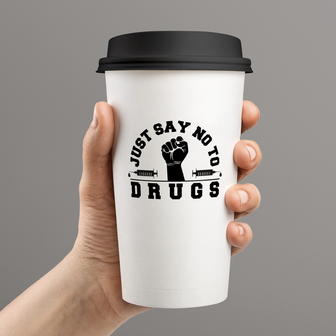 just say no to drugs cup design 752