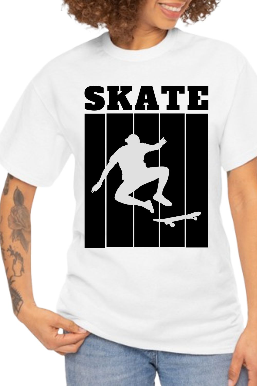 skate t-shirt design pinterest preview image.