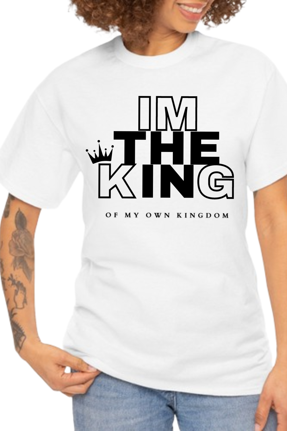 I’m the king of my own kingdom pinterest preview image.