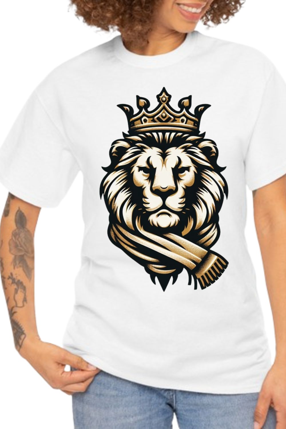 King lion design pinterest preview image.