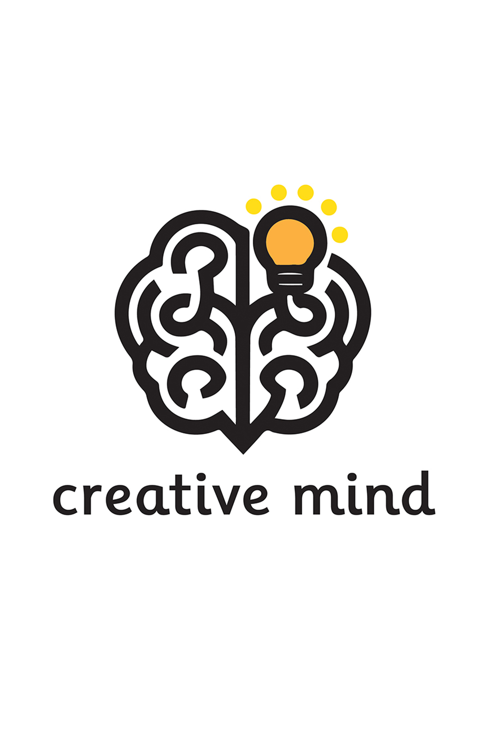 Logo Creative Mind pinterest preview image.