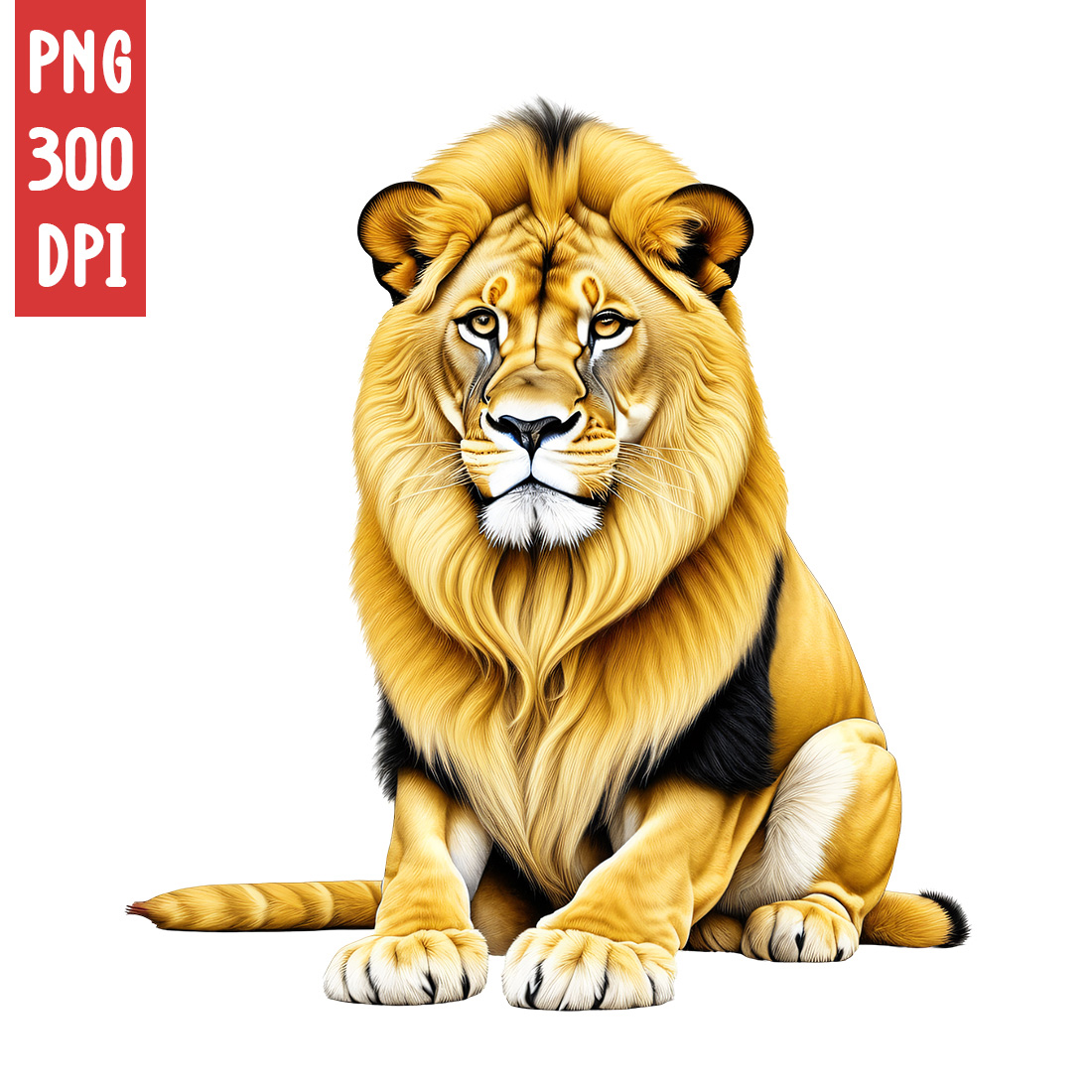 Lion Clipart | Animals Clipart | PNG preview image.