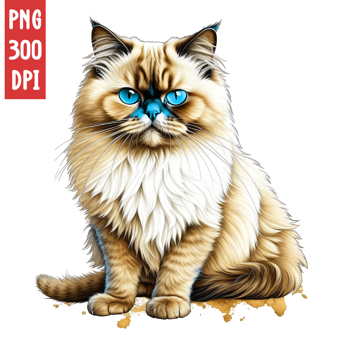 Cute Cat Clipart | Animals Clipart | PNG preview image.