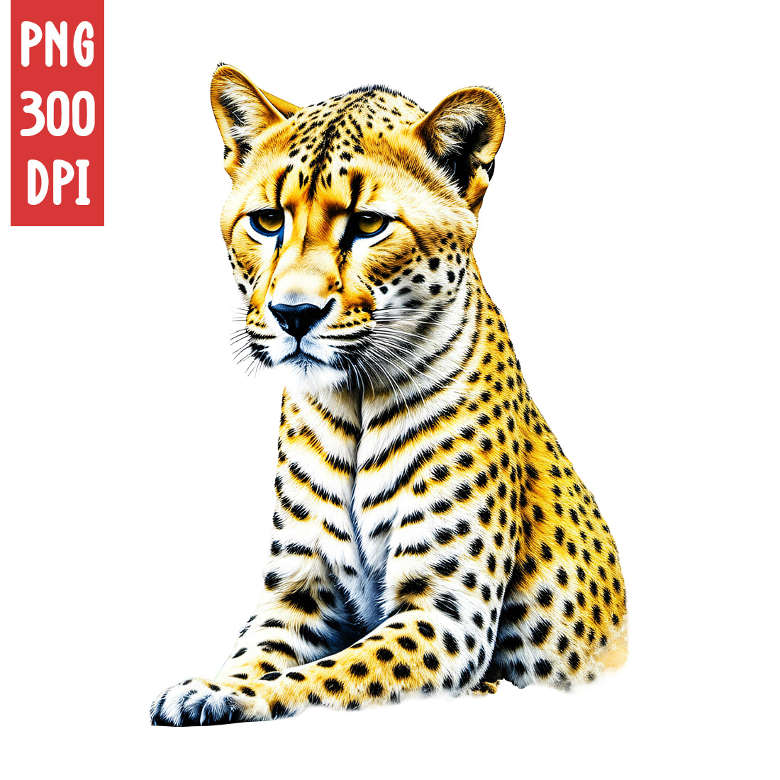 Cheeta Clipart | Animals Clipart | PNG preview image.