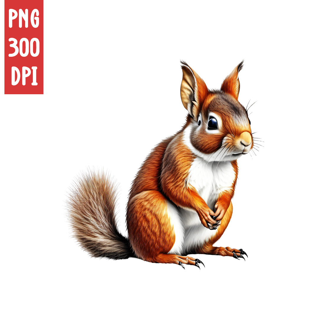 Squirrel Clipart | Animals Clipart | PNG preview image.