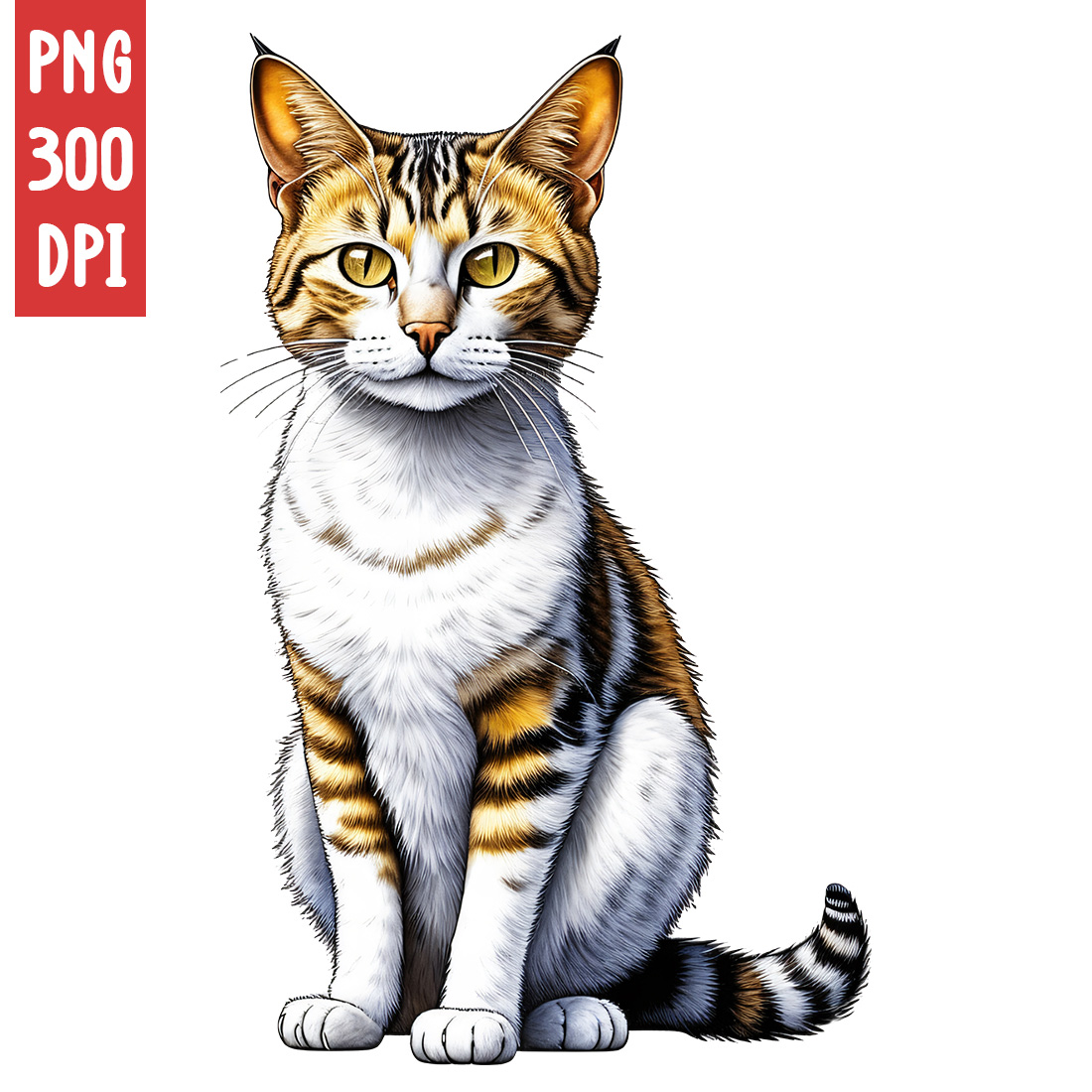 Cute Cat Clipart | Animals Clipart | PNG preview image.