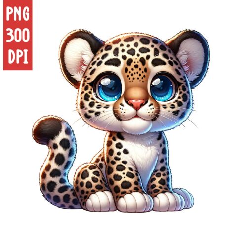 Cute Leopard Clipart | Animals Clipart | PNG cover image.