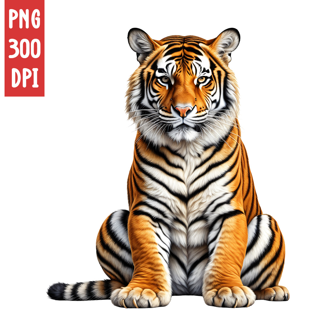 Tiger Clipart | Animals Clipart | PNG preview image.