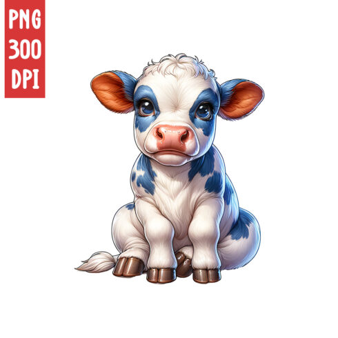 Cute Cow Clipart | Animals Clipart | PNG cover image.